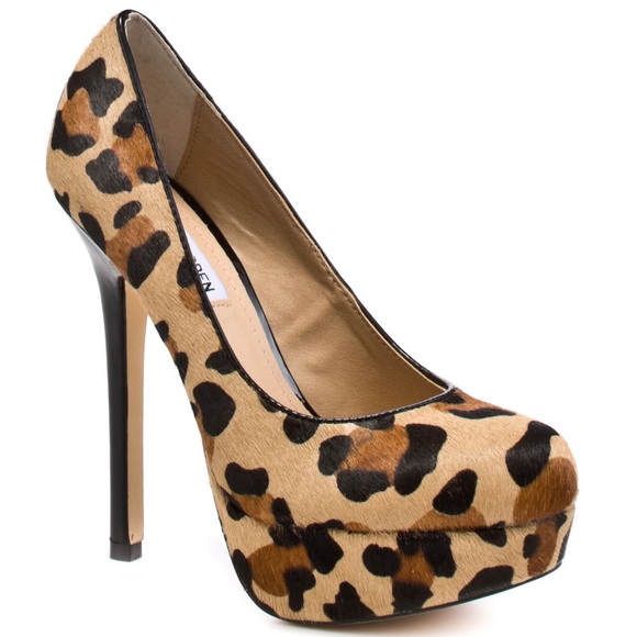 Steve Madden Shoes - Steve Madden - Leopard Print Cow-Hair Pump